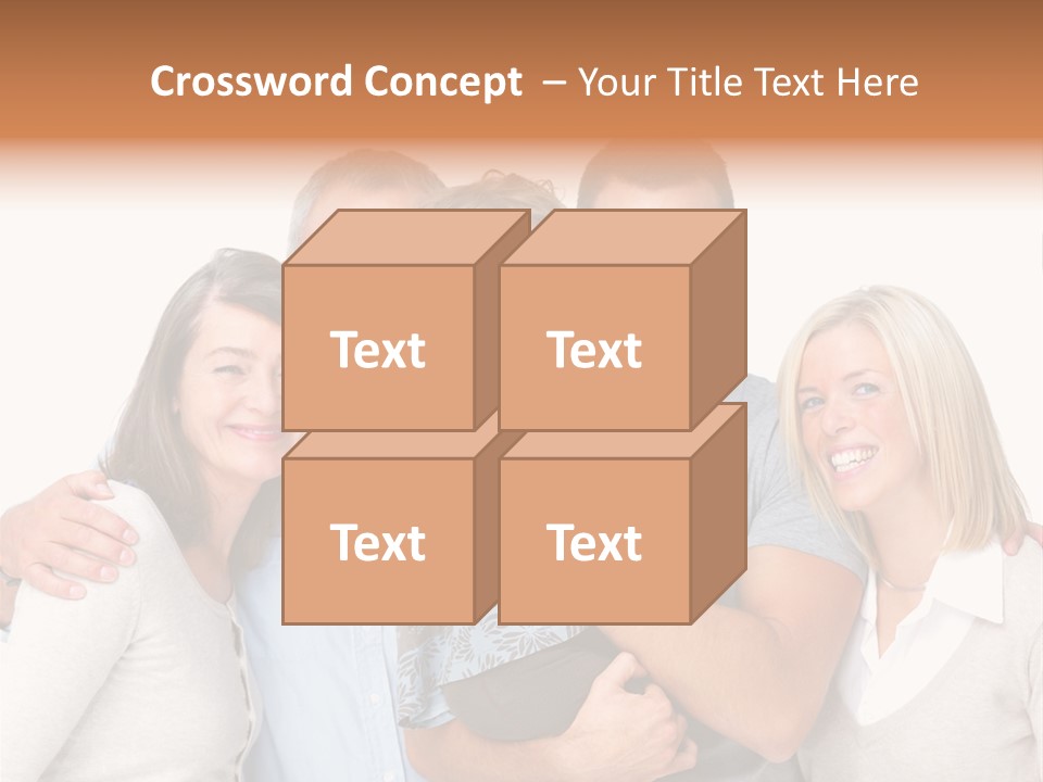 Portrait Of Beautiful Young Woman With Clean Skin Looking At Camera PowerPoint Template