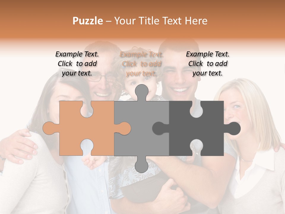 Portrait Of Beautiful Young Woman With Clean Skin Looking At Camera PowerPoint Template