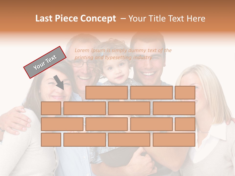 Portrait Of Beautiful Young Woman With Clean Skin Looking At Camera PowerPoint Template