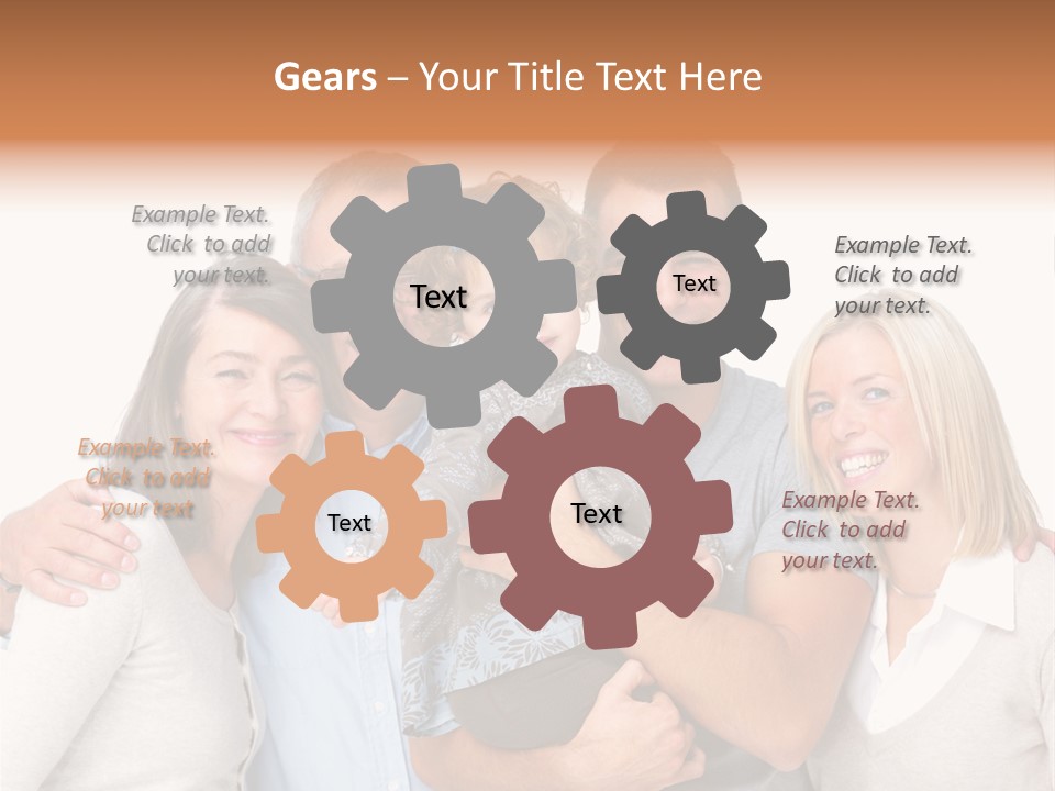 Portrait Of Beautiful Young Woman With Clean Skin Looking At Camera PowerPoint Template