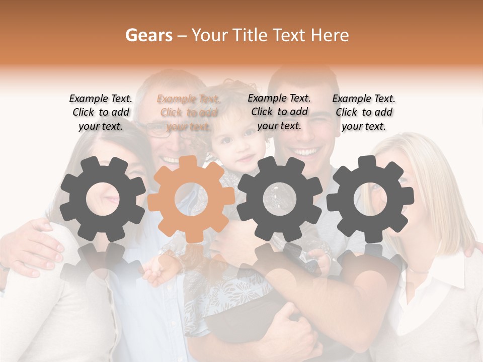 Portrait Of Beautiful Young Woman With Clean Skin Looking At Camera PowerPoint Template