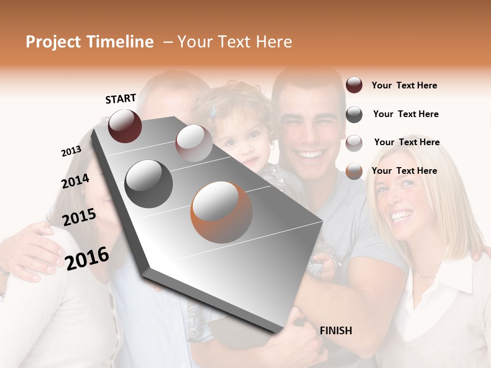 Portrait Of Beautiful Young Woman With Clean Skin Looking At Camera PowerPoint Template