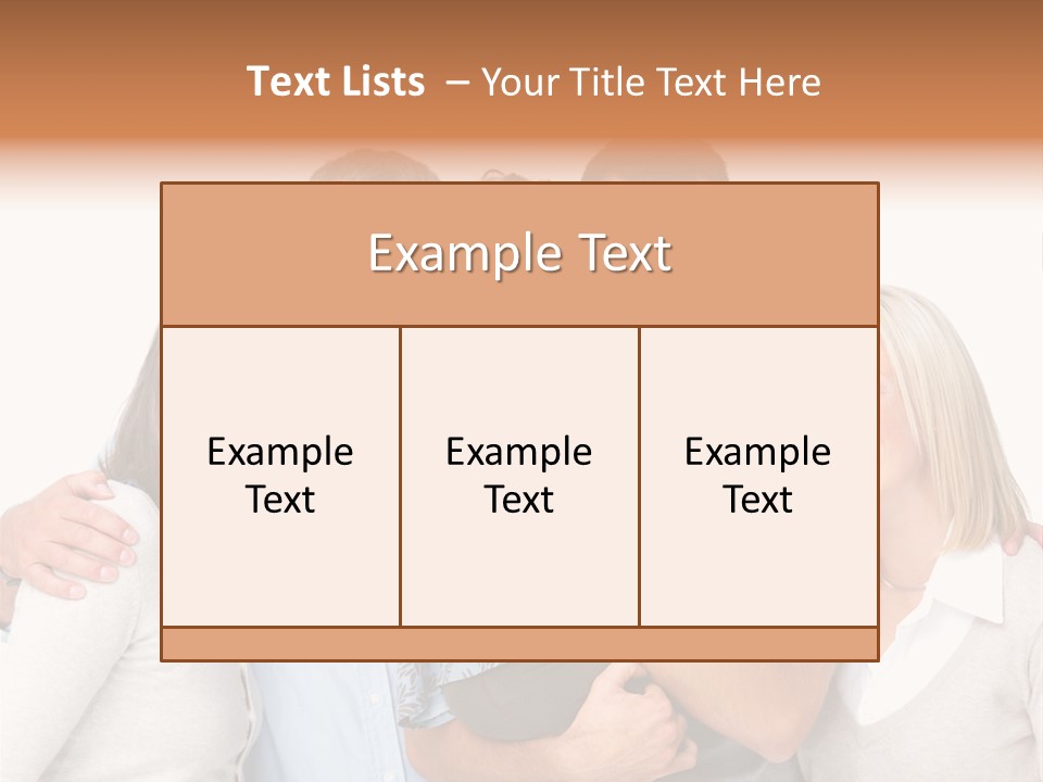 Portrait Of Beautiful Young Woman With Clean Skin Looking At Camera PowerPoint Template