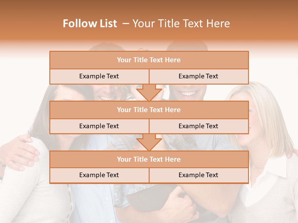 Portrait Of Beautiful Young Woman With Clean Skin Looking At Camera PowerPoint Template