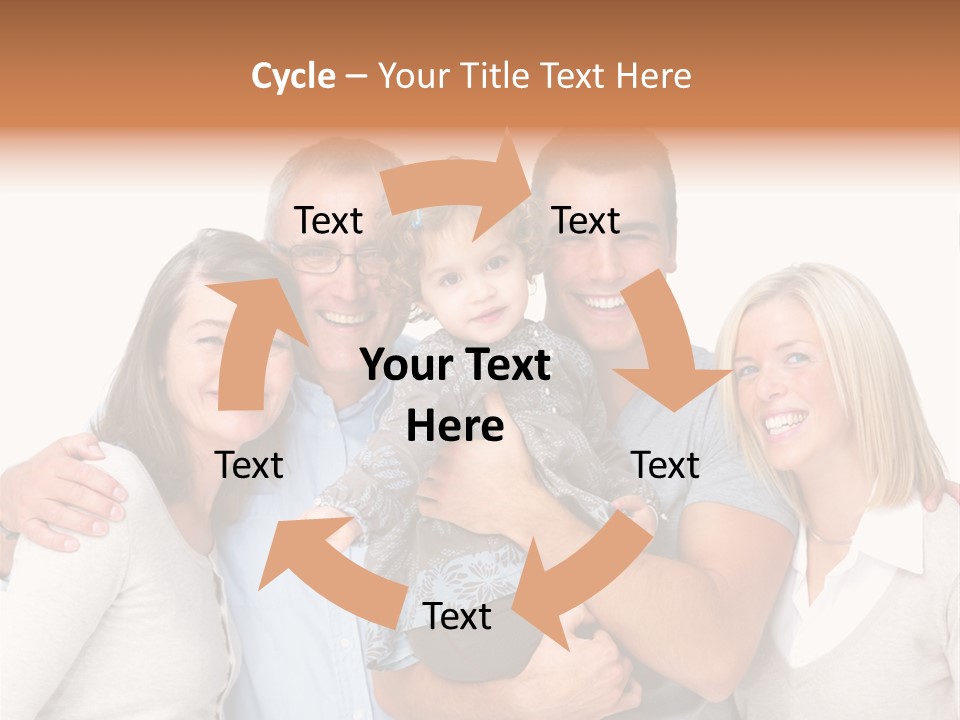 Portrait Of Beautiful Young Woman With Clean Skin Looking At Camera PowerPoint Template