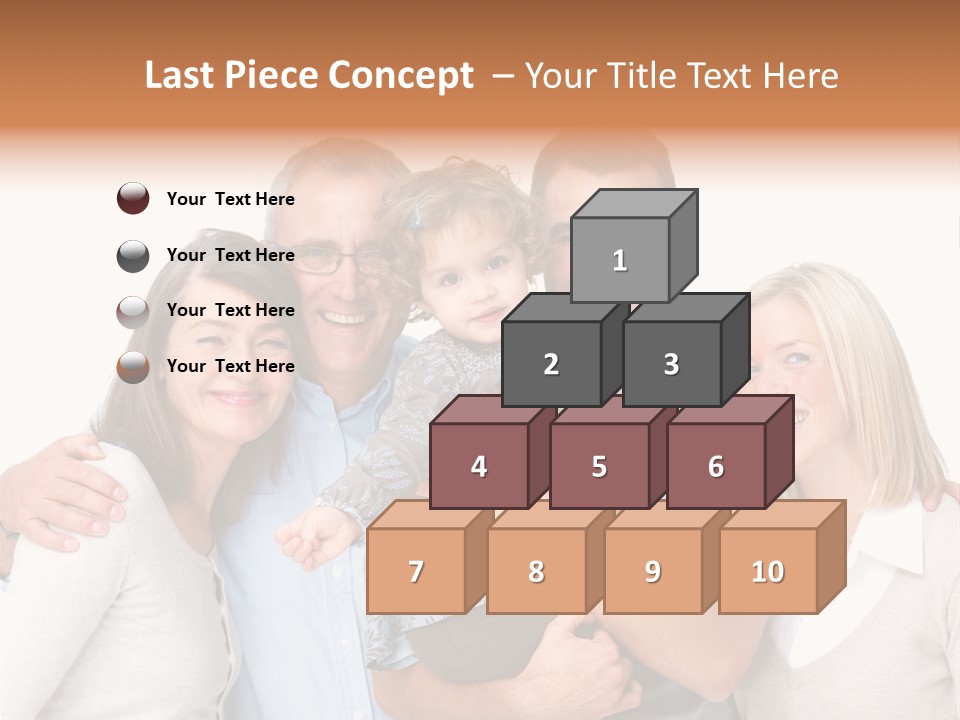 Portrait Of Beautiful Young Woman With Clean Skin Looking At Camera PowerPoint Template