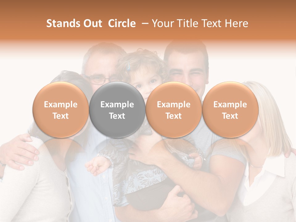 Portrait Of Beautiful Young Woman With Clean Skin Looking At Camera PowerPoint Template