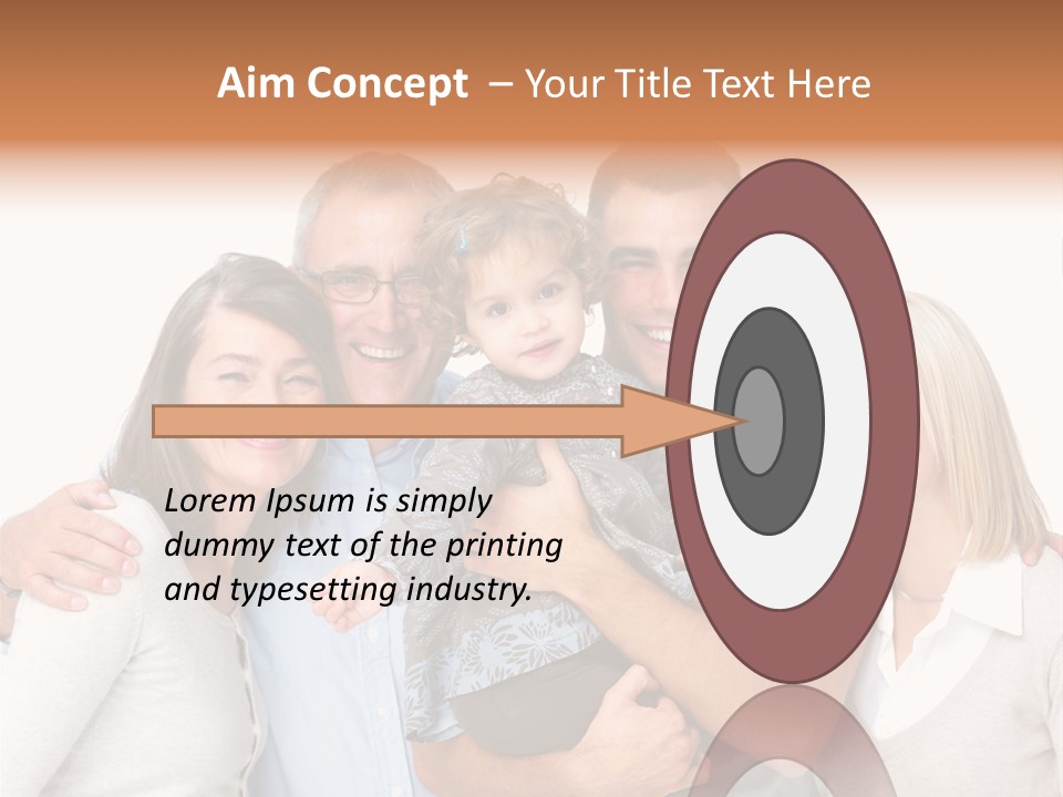 Portrait Of Beautiful Young Woman With Clean Skin Looking At Camera PowerPoint Template