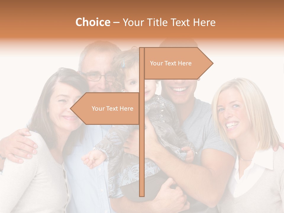 Portrait Of Beautiful Young Woman With Clean Skin Looking At Camera PowerPoint Template