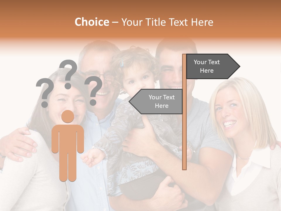 Portrait Of Beautiful Young Woman With Clean Skin Looking At Camera PowerPoint Template