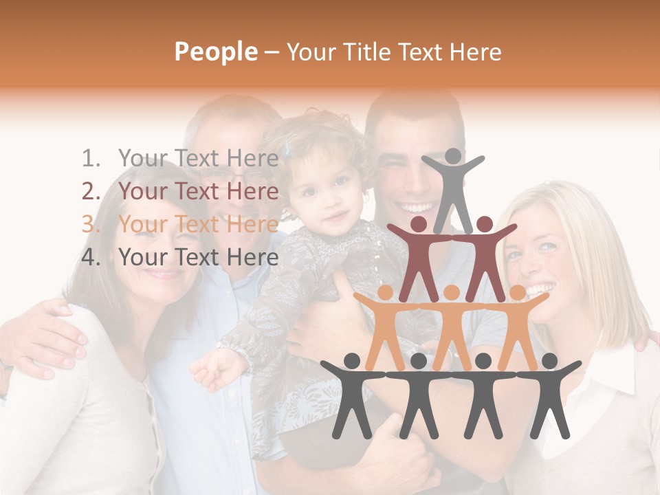 Portrait Of Beautiful Young Woman With Clean Skin Looking At Camera PowerPoint Template