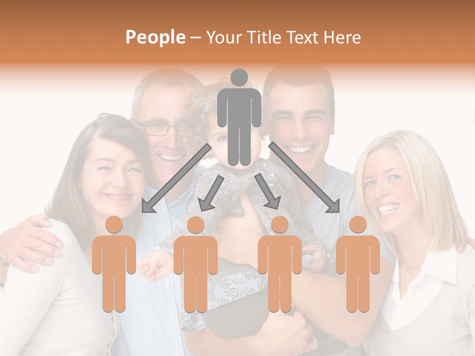 Portrait Of Beautiful Young Woman With Clean Skin Looking At Camera PowerPoint Template