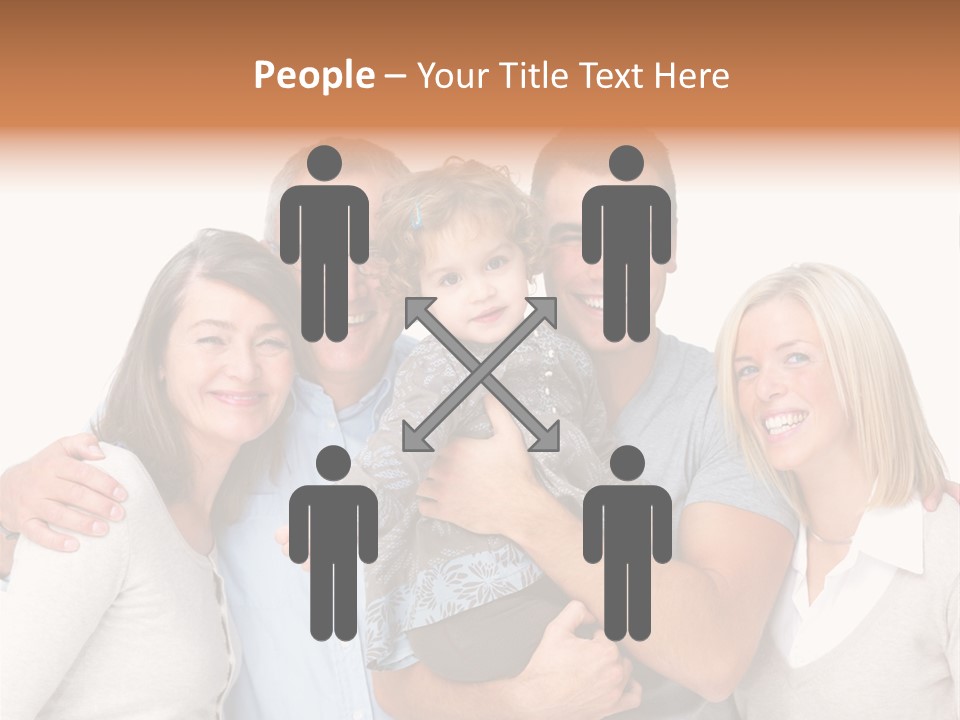 Portrait Of Beautiful Young Woman With Clean Skin Looking At Camera PowerPoint Template