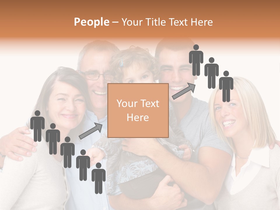 Portrait Of Beautiful Young Woman With Clean Skin Looking At Camera PowerPoint Template