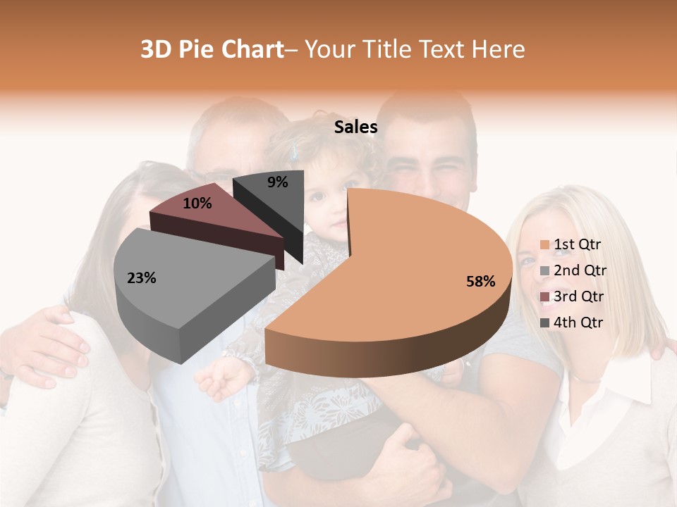 Portrait Of Beautiful Young Woman With Clean Skin Looking At Camera PowerPoint Template