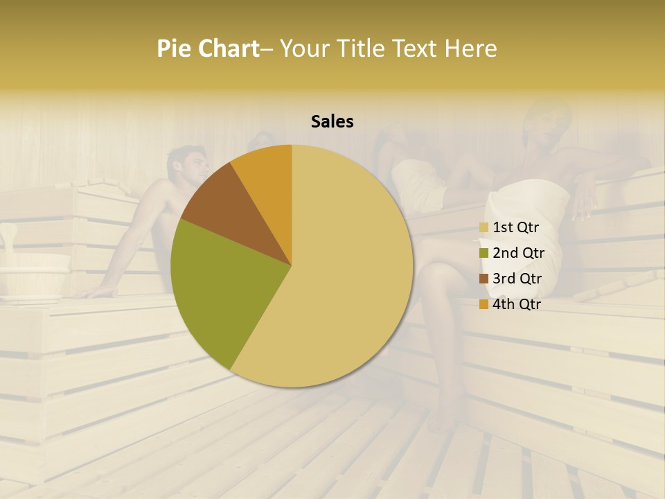 Group Of People In Sauna PowerPoint Template