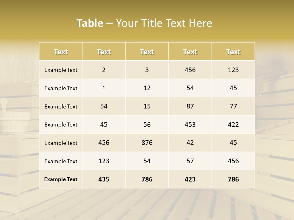 Group Of People In Sauna PowerPoint Template