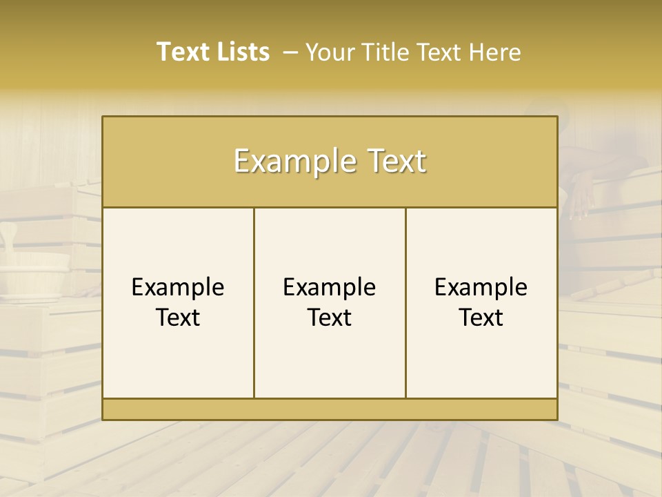 Group Of People In Sauna PowerPoint Template