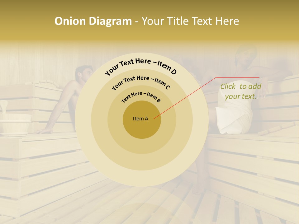 Group Of People In Sauna PowerPoint Template