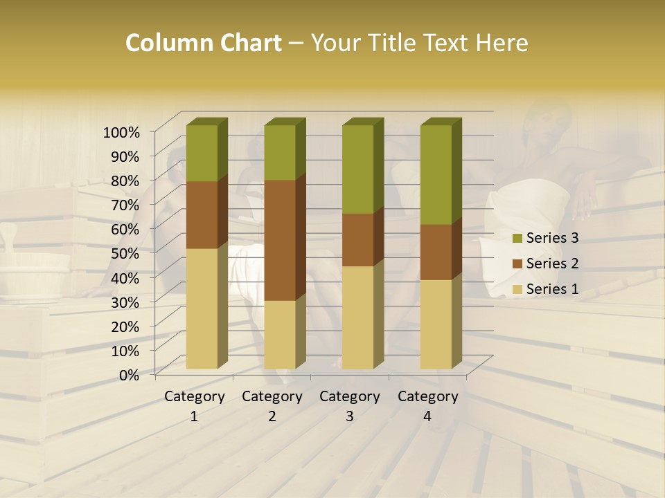 Group Of People In Sauna PowerPoint Template