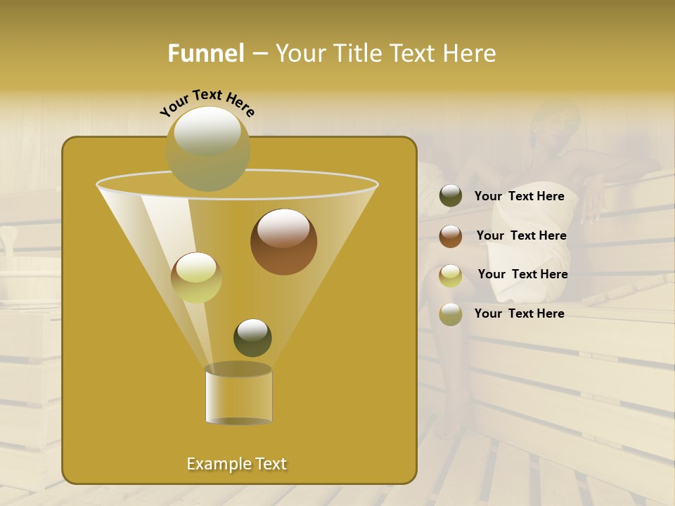 Group Of People In Sauna PowerPoint Template