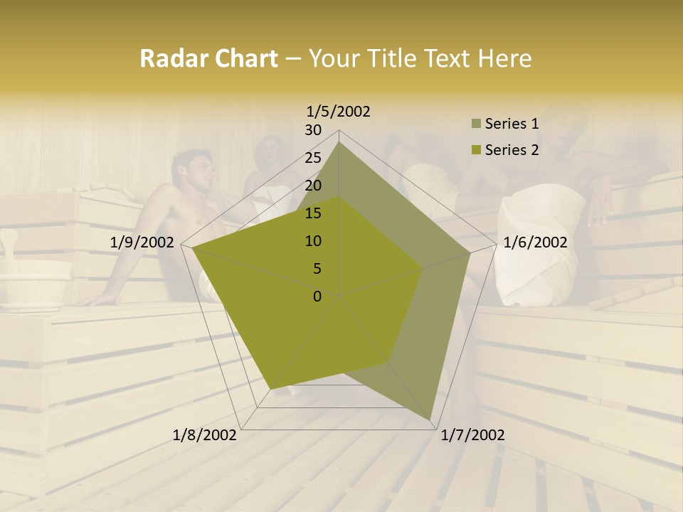 Group Of People In Sauna PowerPoint Template