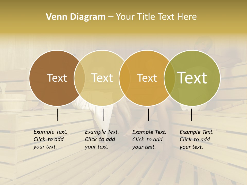 Group Of People In Sauna PowerPoint Template