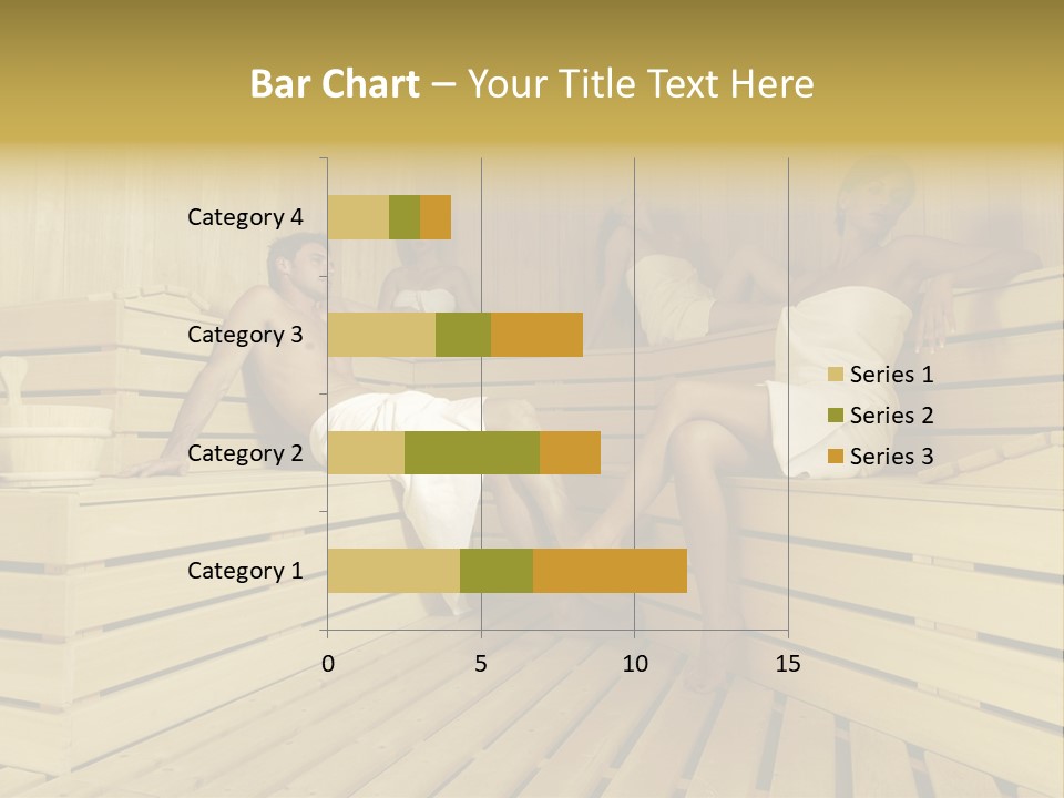 Group Of People In Sauna PowerPoint Template