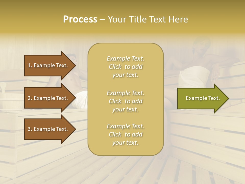 Group Of People In Sauna PowerPoint Template