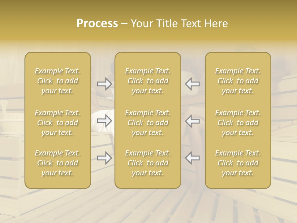 Group Of People In Sauna PowerPoint Template