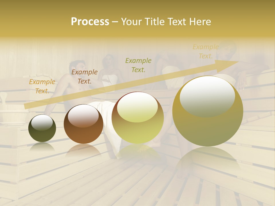 Group Of People In Sauna PowerPoint Template