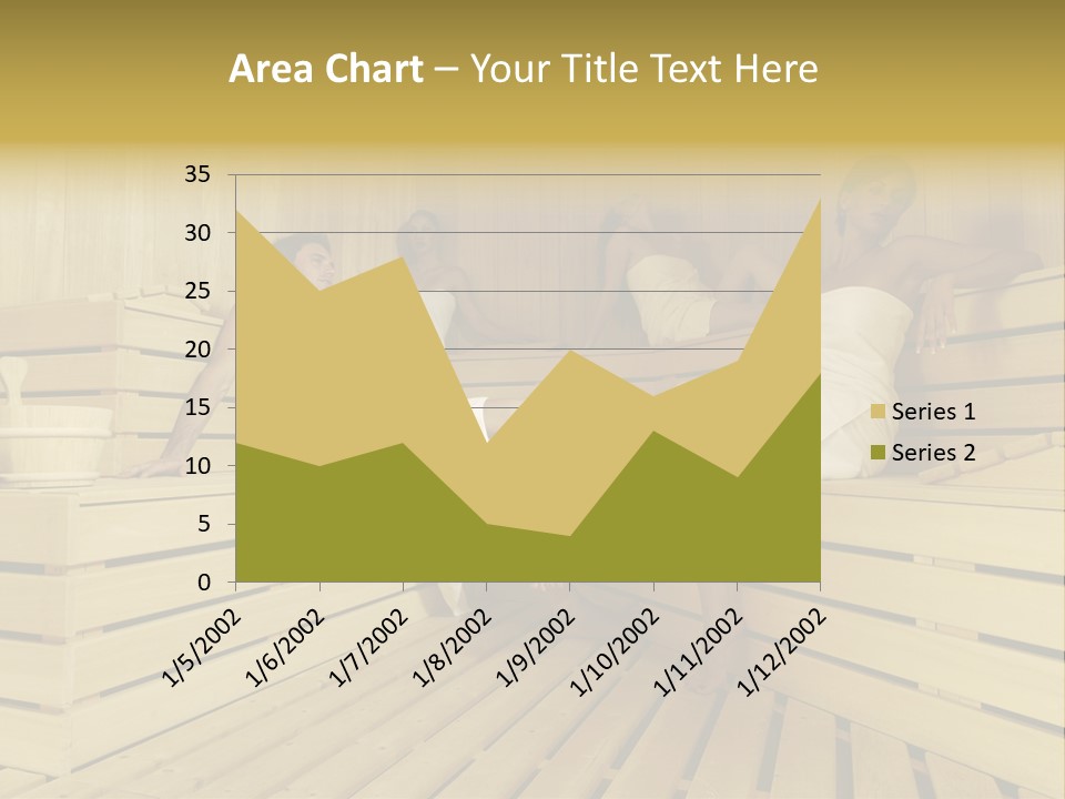 Group Of People In Sauna PowerPoint Template