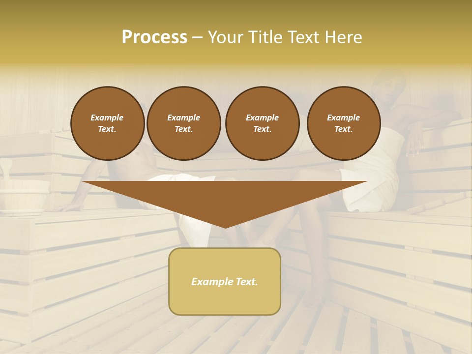 Group Of People In Sauna PowerPoint Template