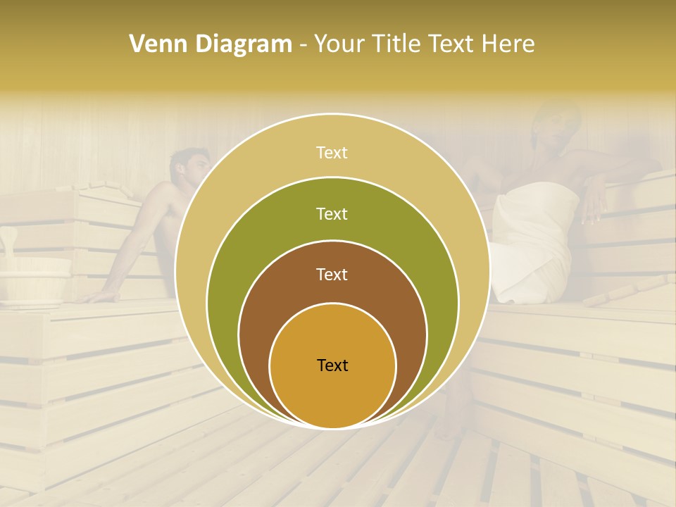 Group Of People In Sauna PowerPoint Template