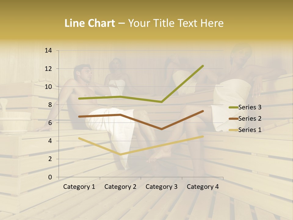 Group Of People In Sauna PowerPoint Template
