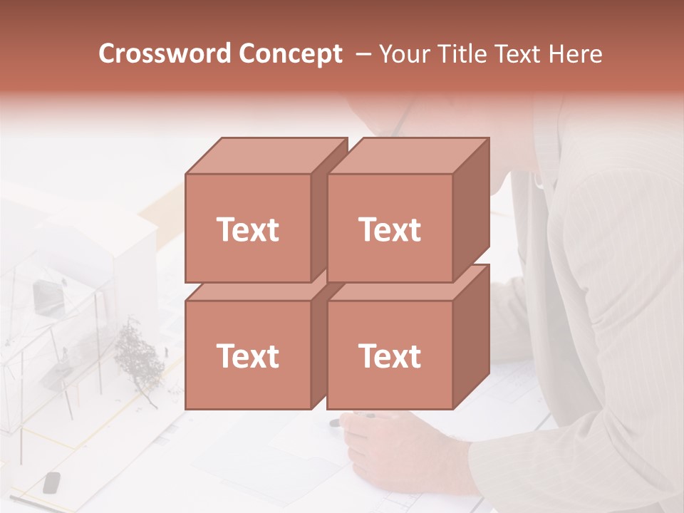 Kokeshi Japanese Doll Isolated On White. PowerPoint Template