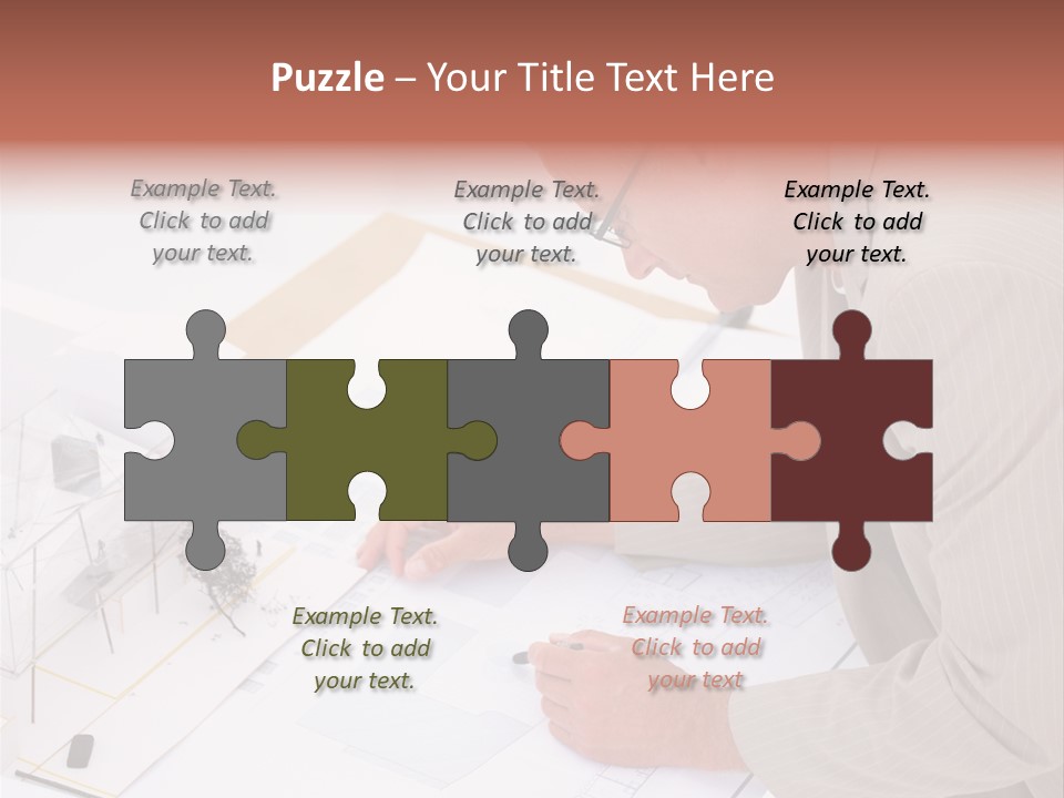 Kokeshi Japanese Doll Isolated On White. PowerPoint Template