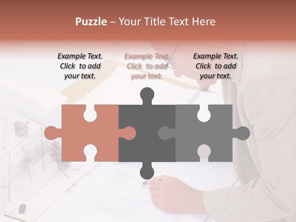 Kokeshi Japanese Doll Isolated On White. PowerPoint Template