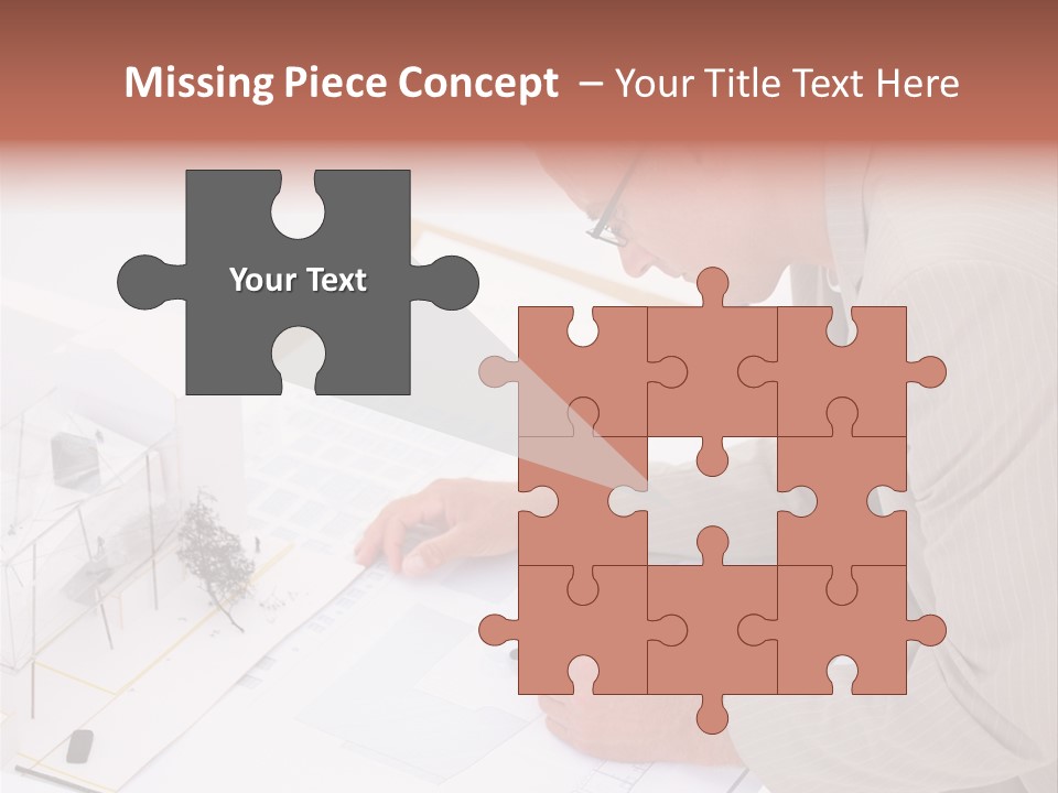 Kokeshi Japanese Doll Isolated On White. PowerPoint Template