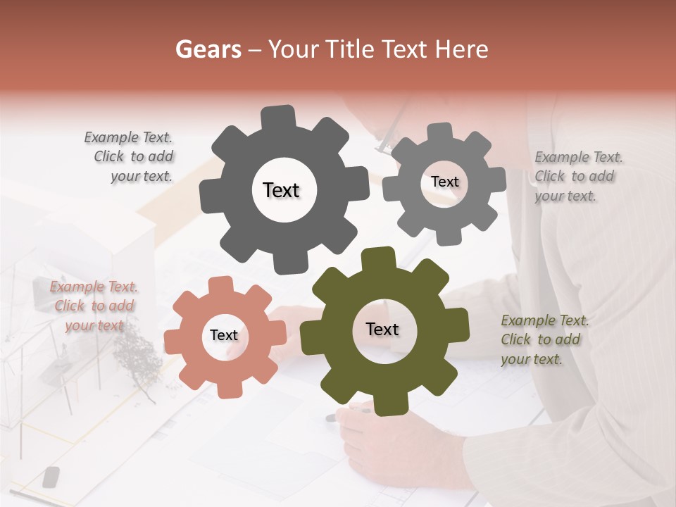 Kokeshi Japanese Doll Isolated On White. PowerPoint Template