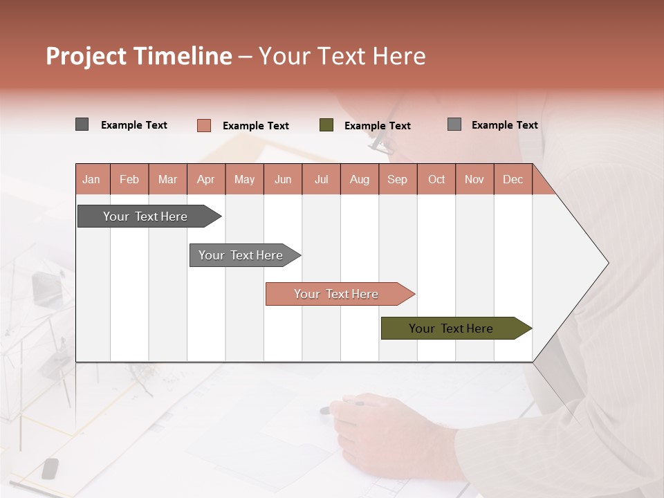 Kokeshi Japanese Doll Isolated On White. PowerPoint Template