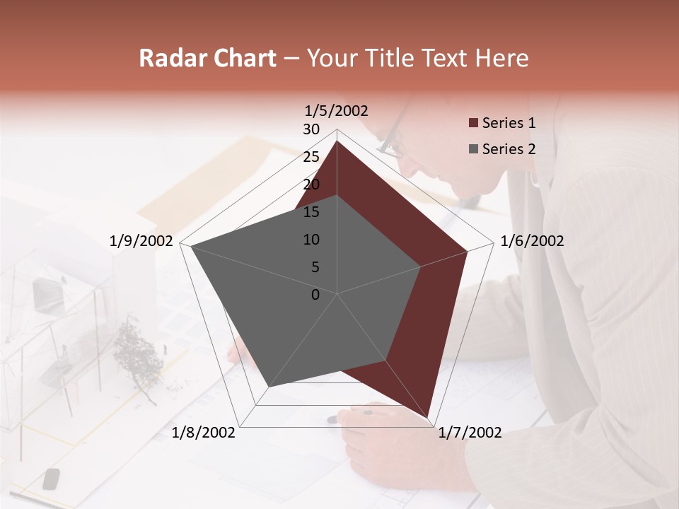 Kokeshi Japanese Doll Isolated On White. PowerPoint Template