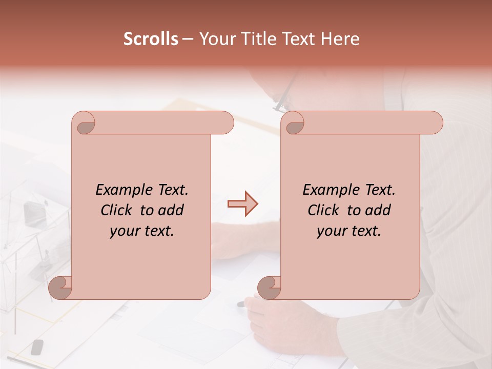 Kokeshi Japanese Doll Isolated On White. PowerPoint Template