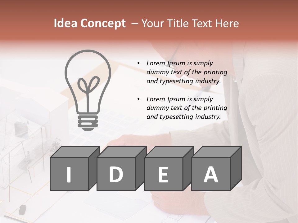 Kokeshi Japanese Doll Isolated On White. PowerPoint Template