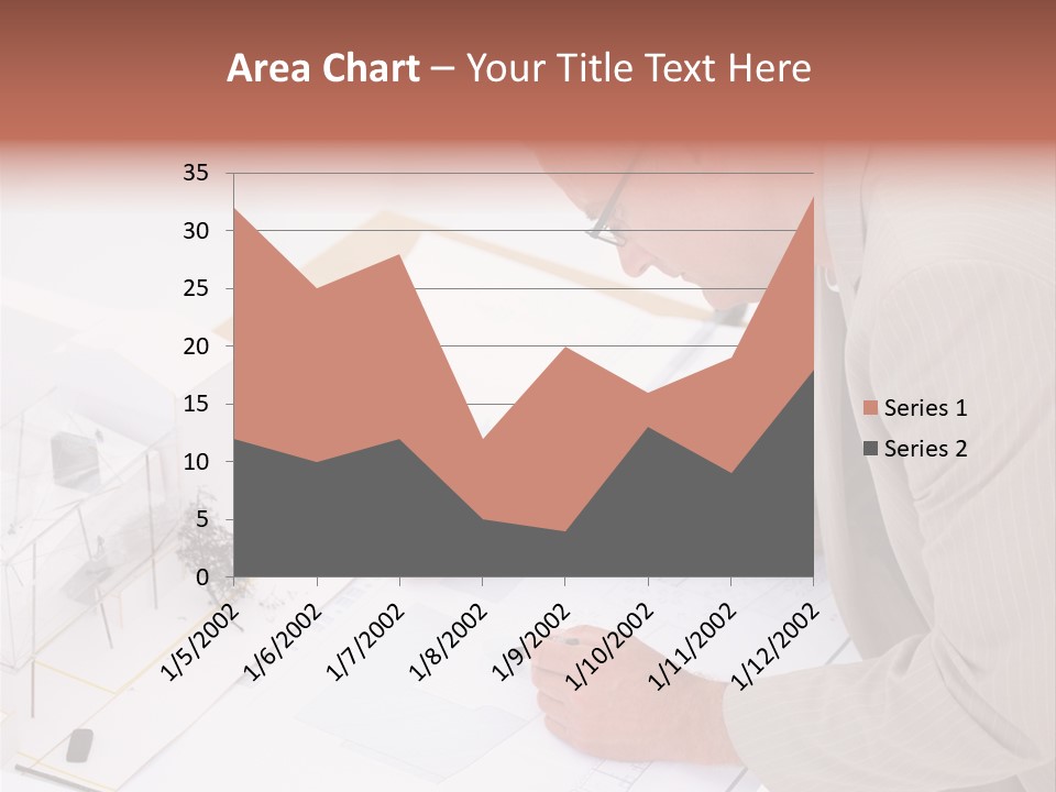 Kokeshi Japanese Doll Isolated On White. PowerPoint Template