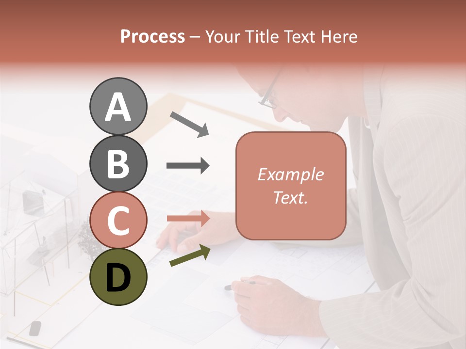 Kokeshi Japanese Doll Isolated On White. PowerPoint Template