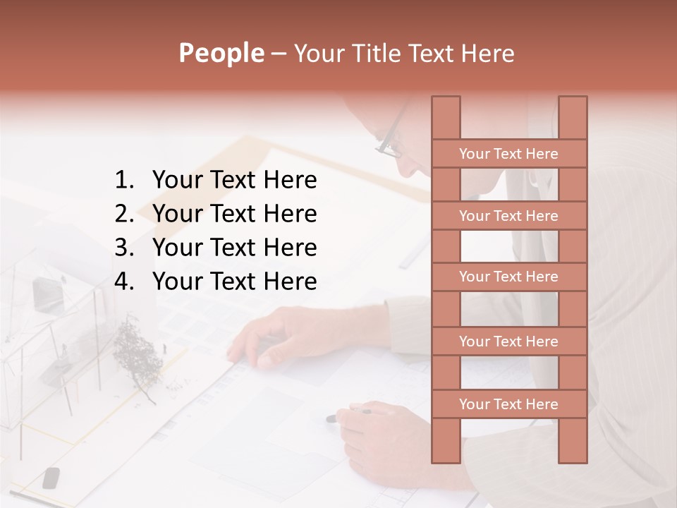 Kokeshi Japanese Doll Isolated On White. PowerPoint Template