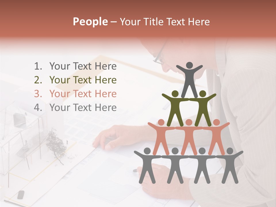 Kokeshi Japanese Doll Isolated On White. PowerPoint Template