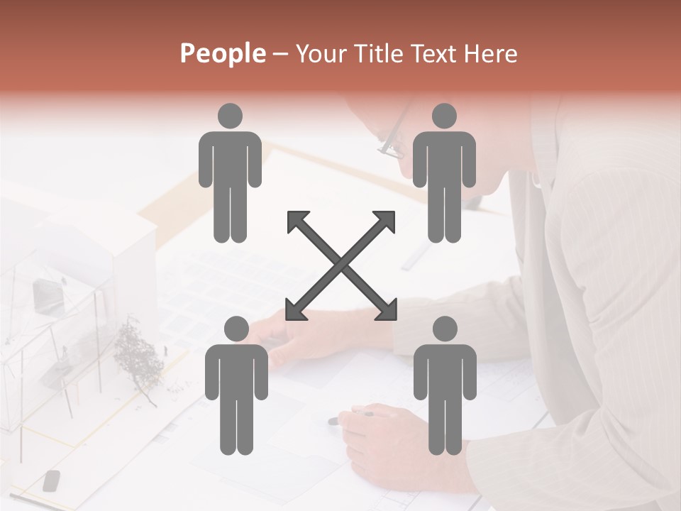 Kokeshi Japanese Doll Isolated On White. PowerPoint Template