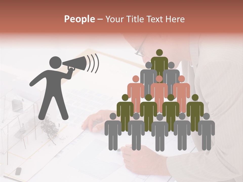 Kokeshi Japanese Doll Isolated On White. PowerPoint Template